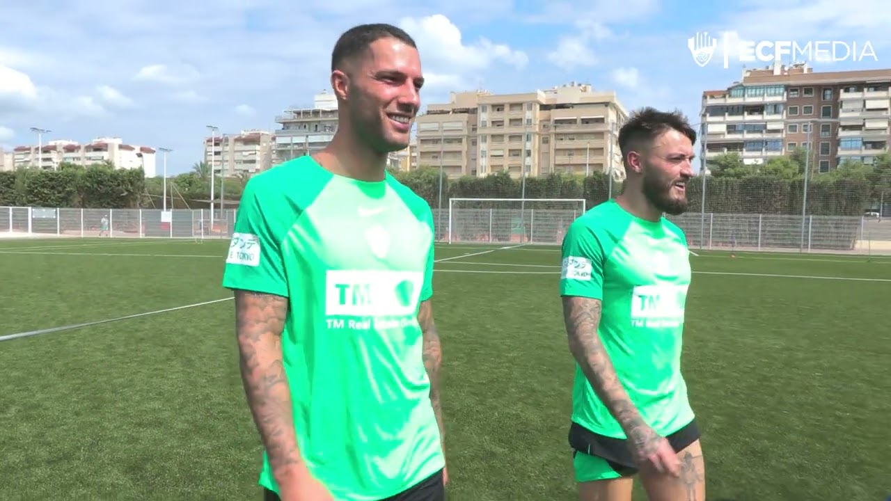 Elche CF Oficial - X Campus Elche C.F. visita Tete Morente y Josan
