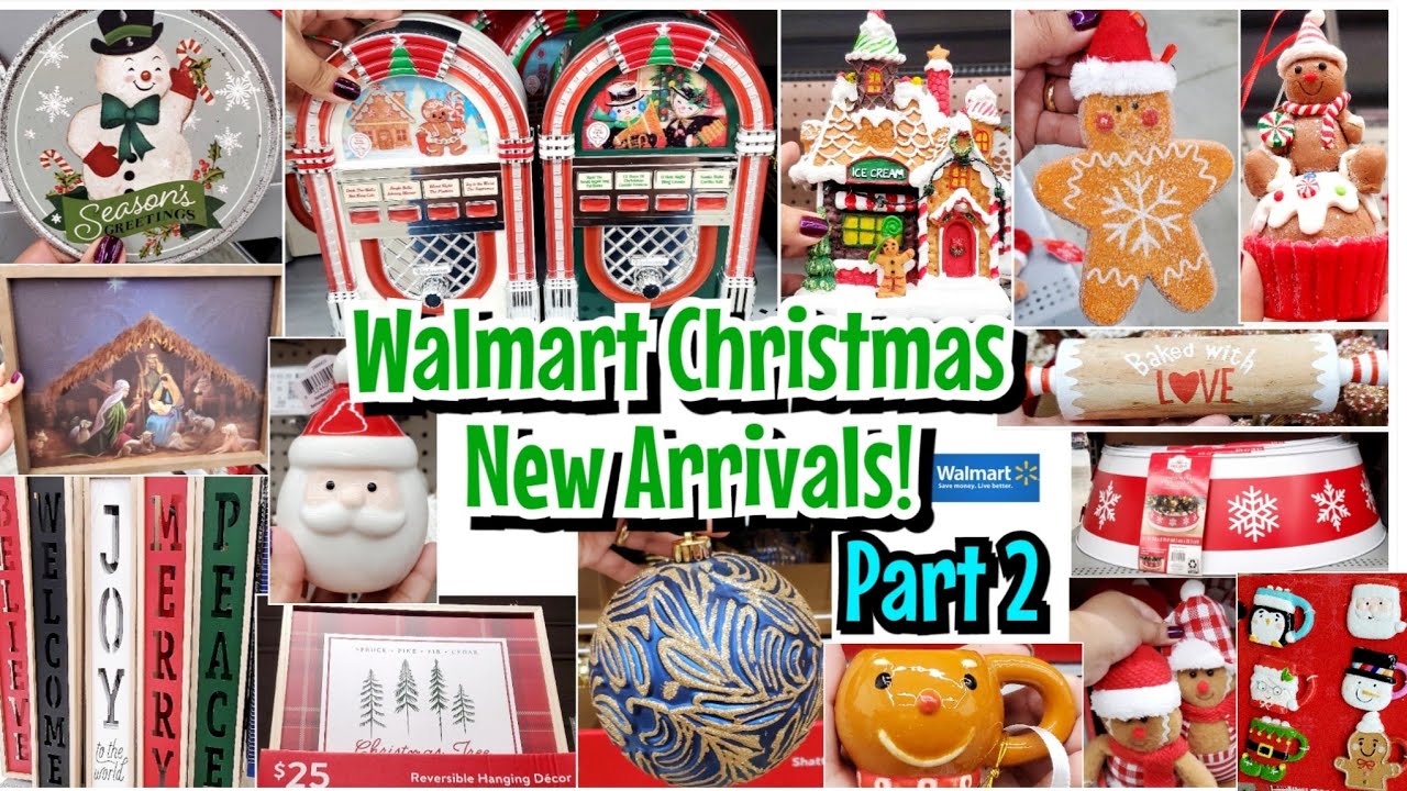 🎅🏻NEW WALMART CHRISTMAS DECOR SHOP WITH ME! 1.98 ORNAMENTS, GINGERBREAD