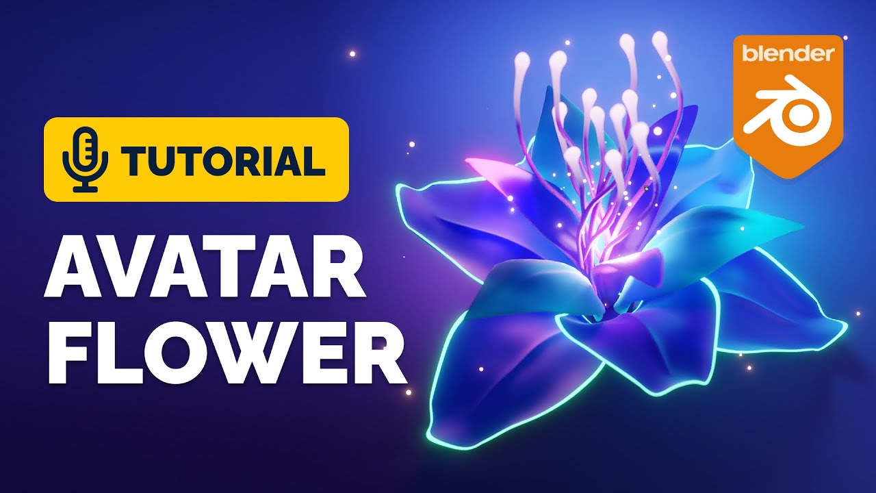 Blender Glowing Flower Animation Tutorial | Polygon Runway