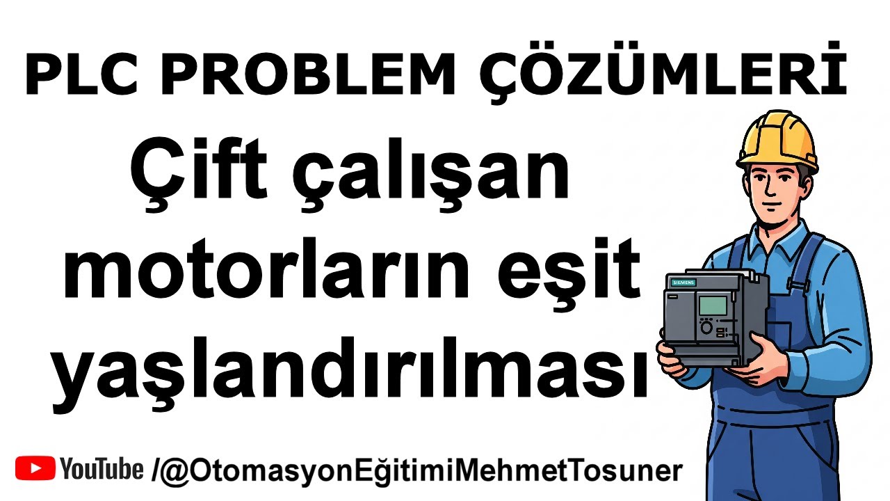 Çift çalışan motorların eşit yaşlandırılması #elektrik #otomasyon #plc #tiaportal #s71200 #s71500