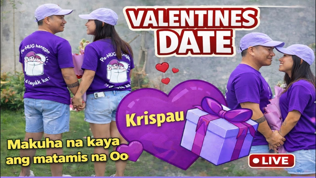 VALENTINES DATE NG KRISPAU MAKUHA NA KAYA ANG MATAMIS NA OO? #Krispau #CoupleVlog #ValentinesDay