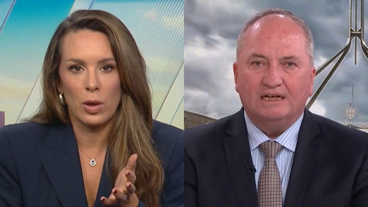 ‘That’s conceited’: Barnaby Joyce’s heated on-air clash with TV host