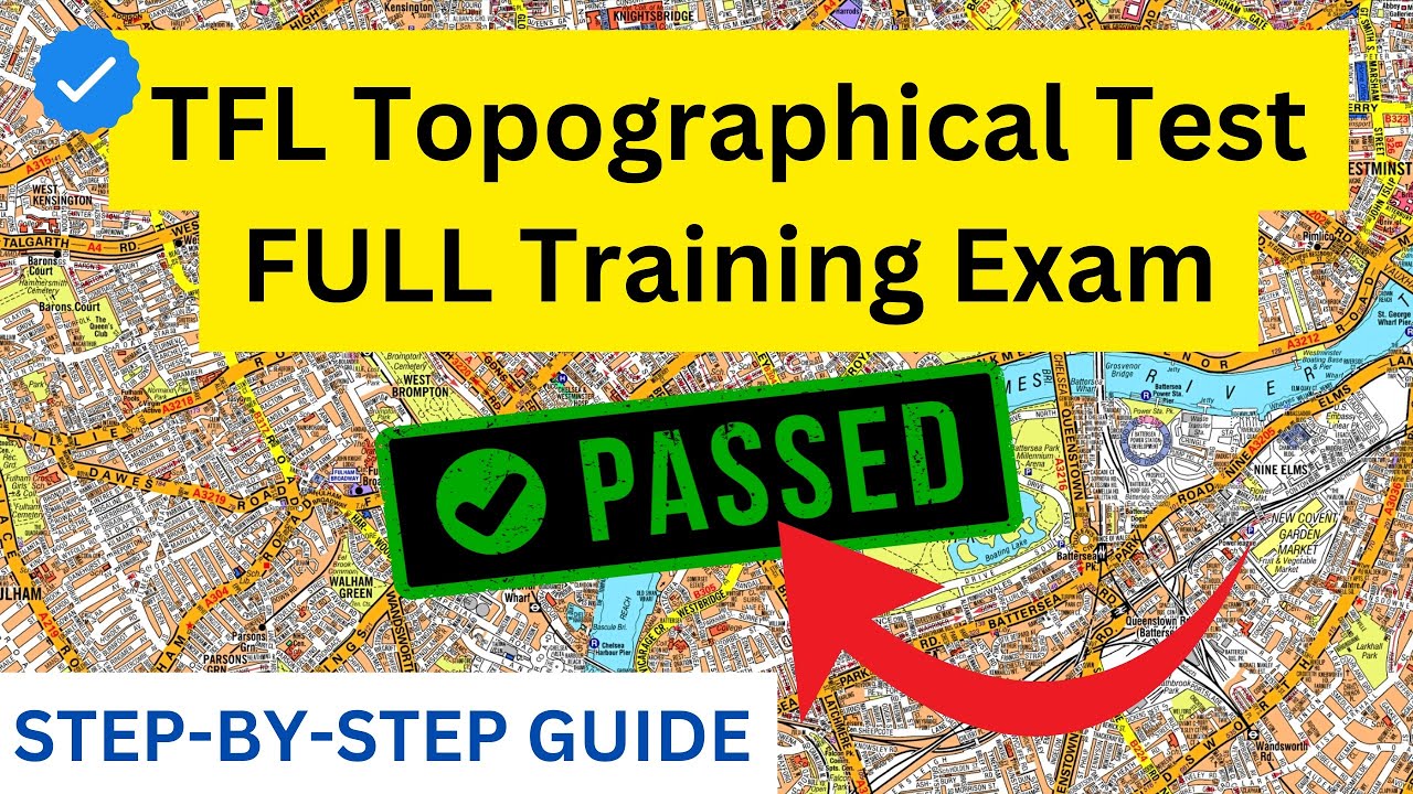 TFL Topographical Long Route Planning Question 2025 Step-by-Step Guide, London Gatwick - (Full Exam)