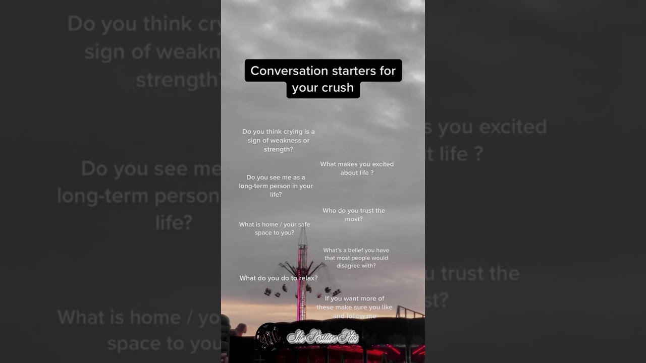 Conversation starters for your crush#crush #conversationstarters #latenighttalks #relationshipadvice
