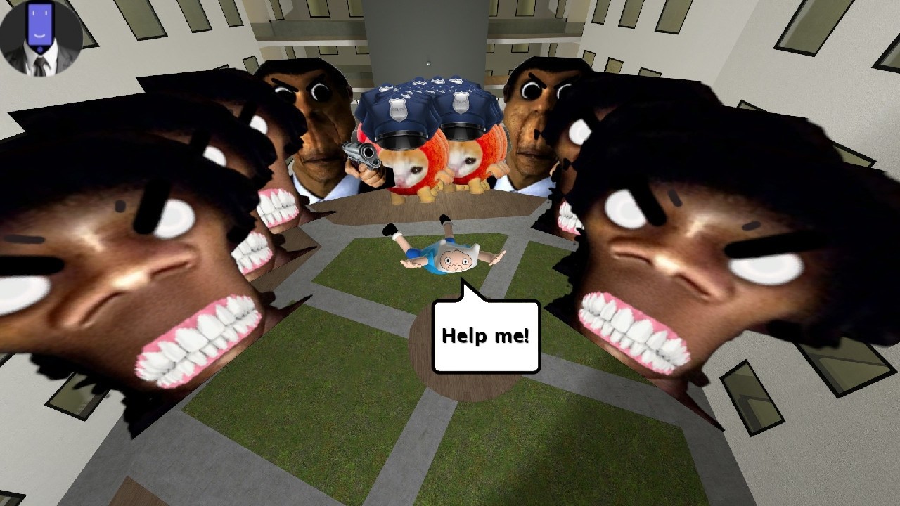 Escape Nextbots Angry Obunga 😡, My Name Is Aughhhh ☠️ And Apple Cat Police🚨​ Gmod