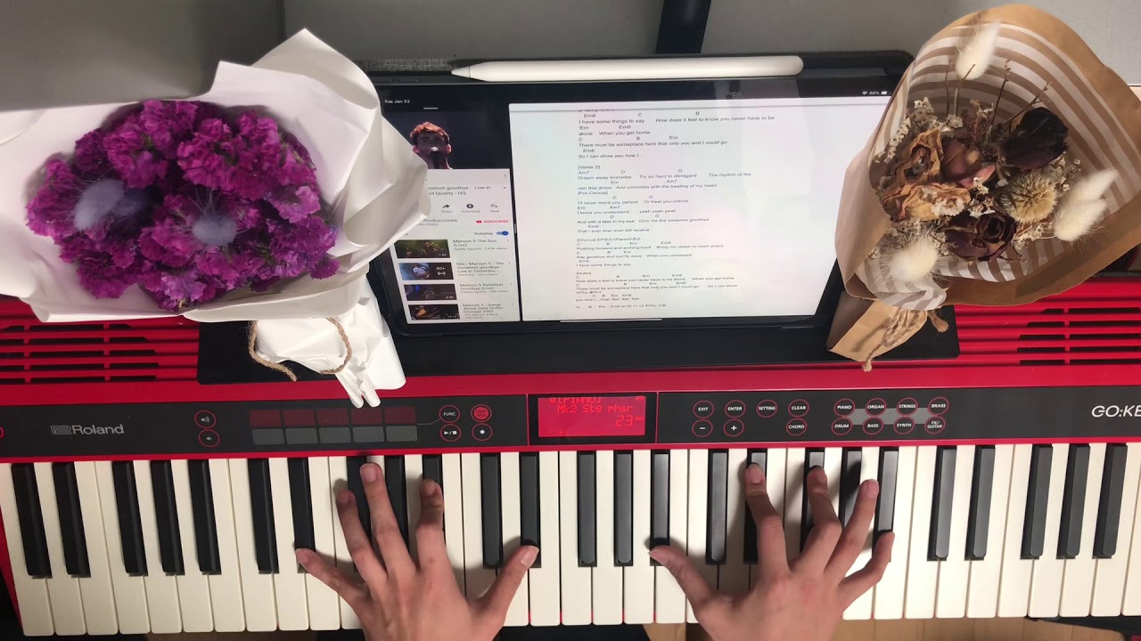 Sweetest Goodbye - Maroon 5 Piano/Synth Cover