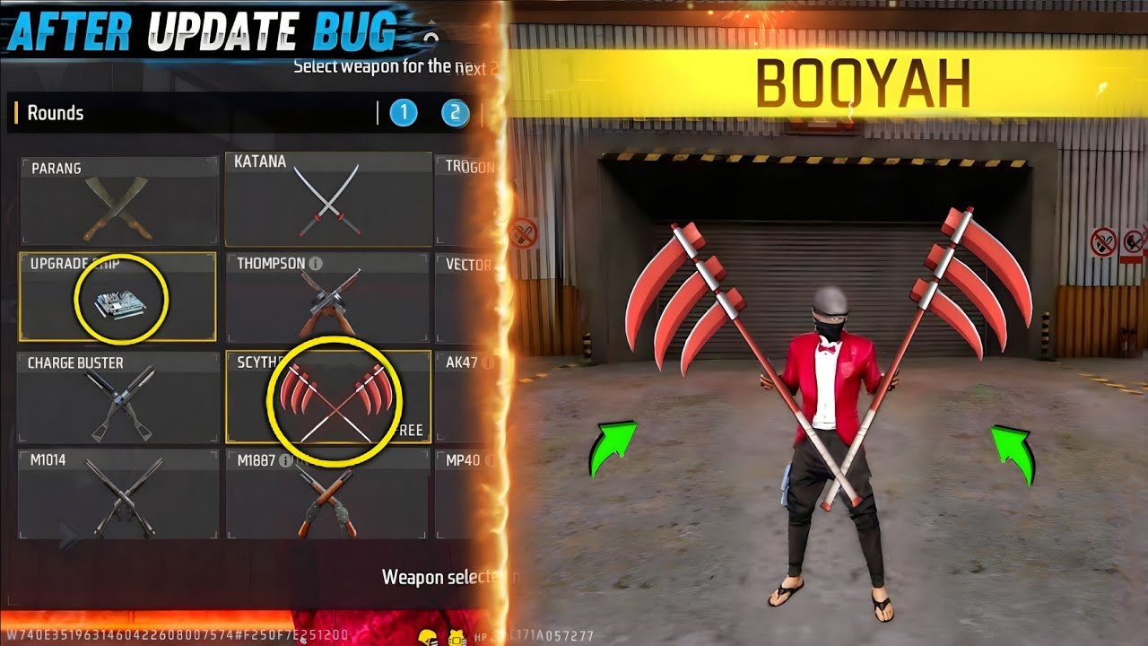 DOUBLE SCYTHE TRICK IN FREE FIRE 