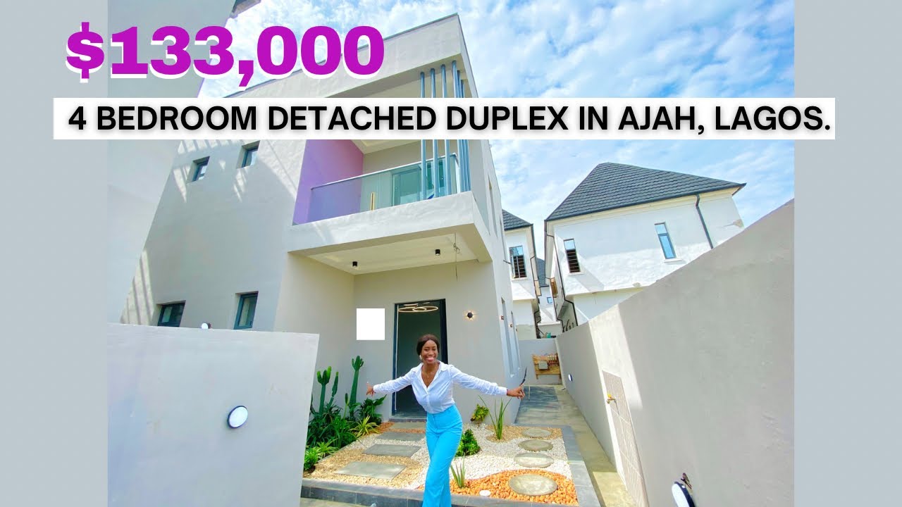Touring a Beautiful 4 Bedroom Duplex with BQ in Ajah Lekki, Lagos | ₦85m &  ₦100m