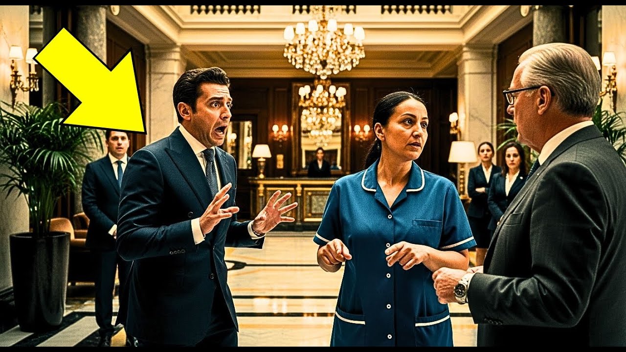 No Hotel, o CEO entrou em pânico ao ver o milionário Alemão - até a faxineira conversar com ele!