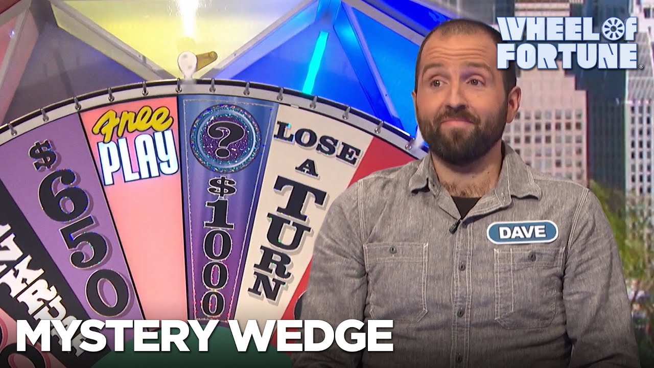 Dave Wins $10K With the Mystery Wedge | Wheel of Fortune