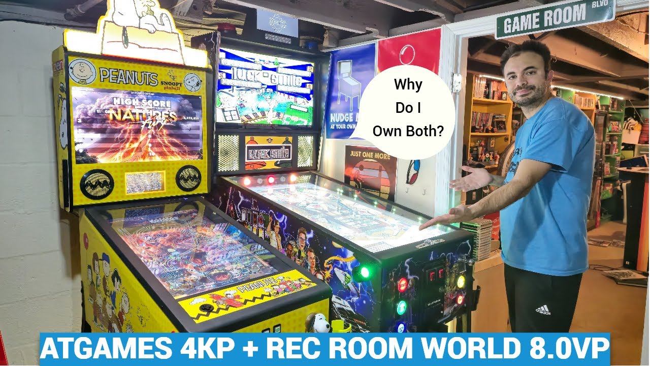 AtGames Legends 4KP Virtual Pinball + Rec Room World Ultra 8.0 | Why Do I Own Both In My Home?