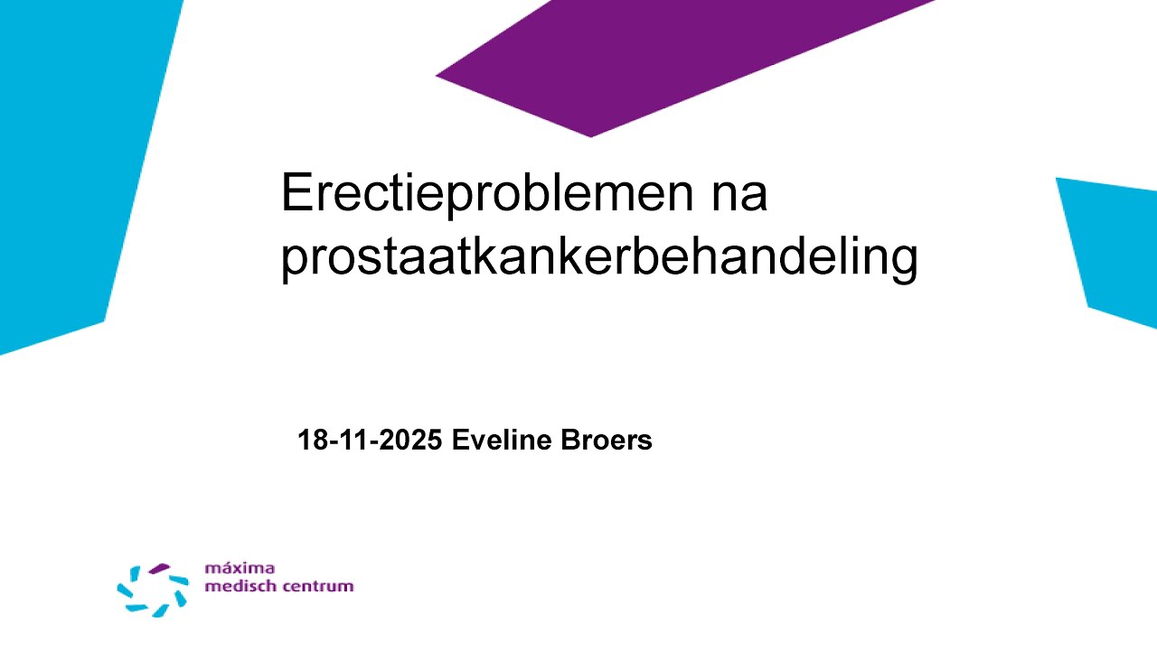 Prostaatkanker symposium - erectieproblemen na prostaatkankerbehandeling