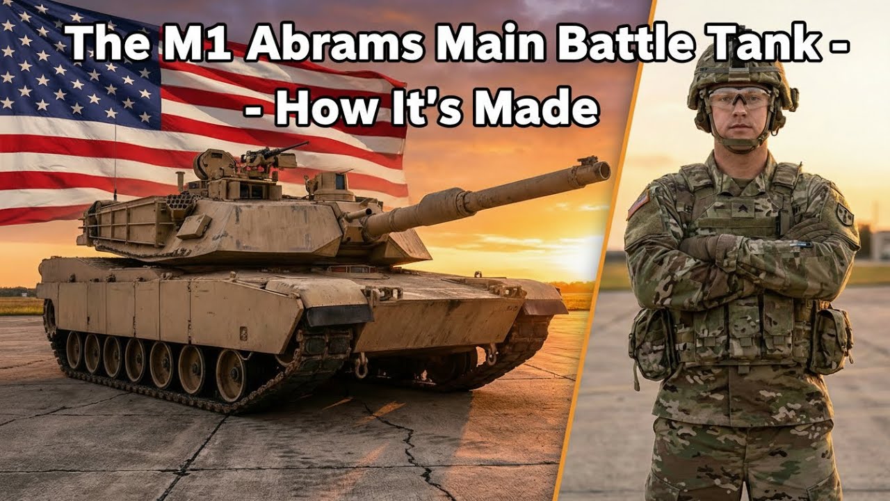 Inside the US Army’s Secret Tank Factory: Building the M1 Abrams, How It's Made.