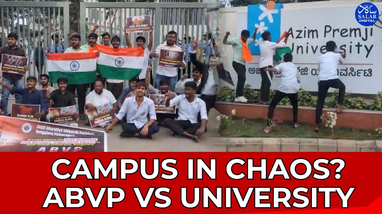 ABVP Storms Azim Premji University Campus | Protest, Vandalism & Police Action in Bengaluru
