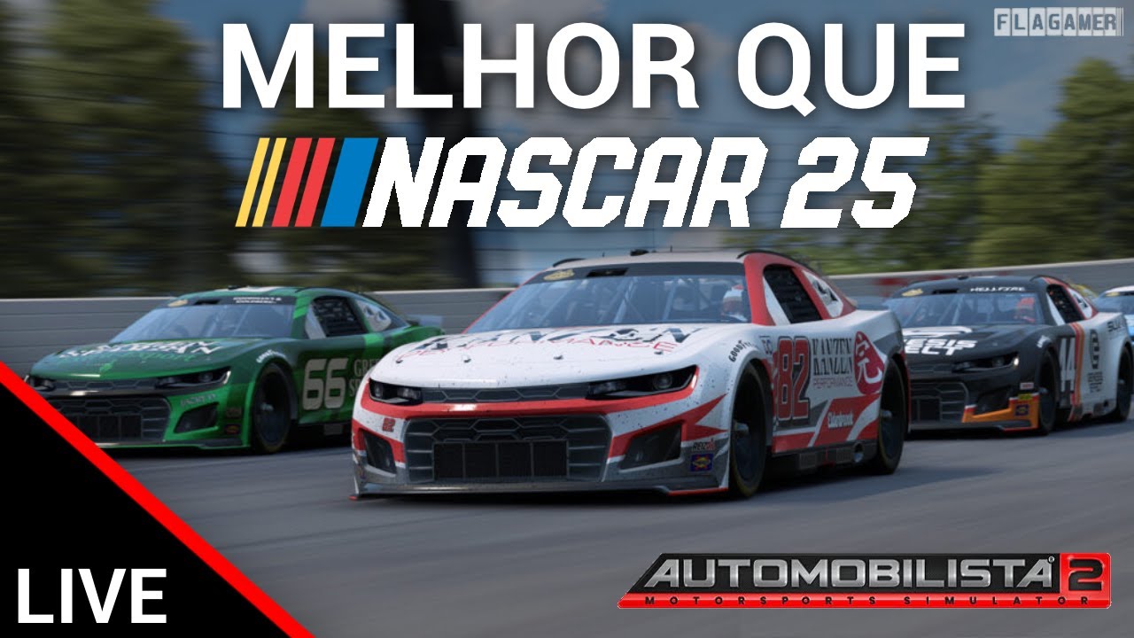 Pilotando os carros LENDÁRIOS da NASCAR no Automobilista 2 (e terá lobby online)