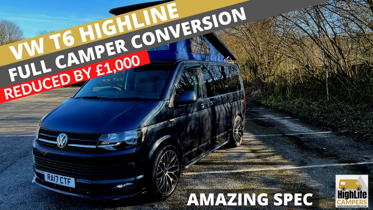 VW T6 Highline Camper In Starlight Blue (NOW SOLD)