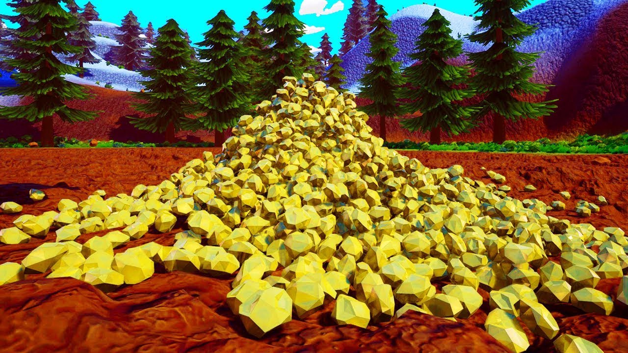 This Is What A Mountain Of Gold Looks Like in Hydroneer