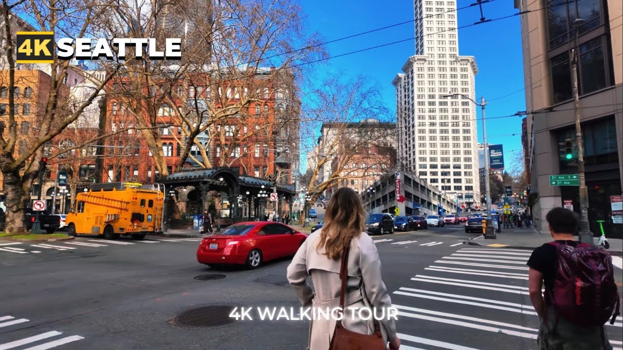 [4k] SEATTLE Walk : Pioneer Square