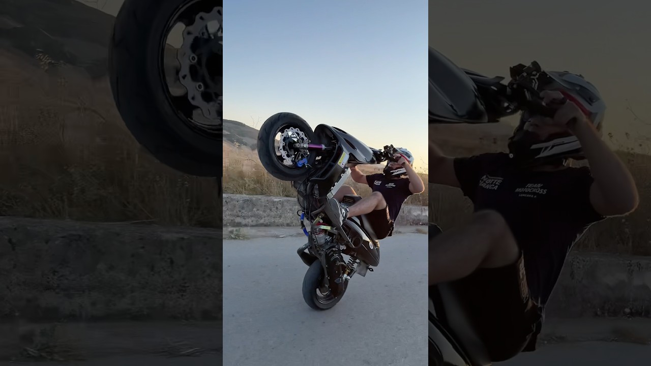 Phantom F12 wheelie #scooter #malossi #wheelie