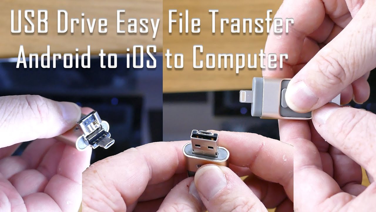 USB-флеш-накопитель Easy Transfer 3-в-1 OTG для Android, iPhone и компьютера