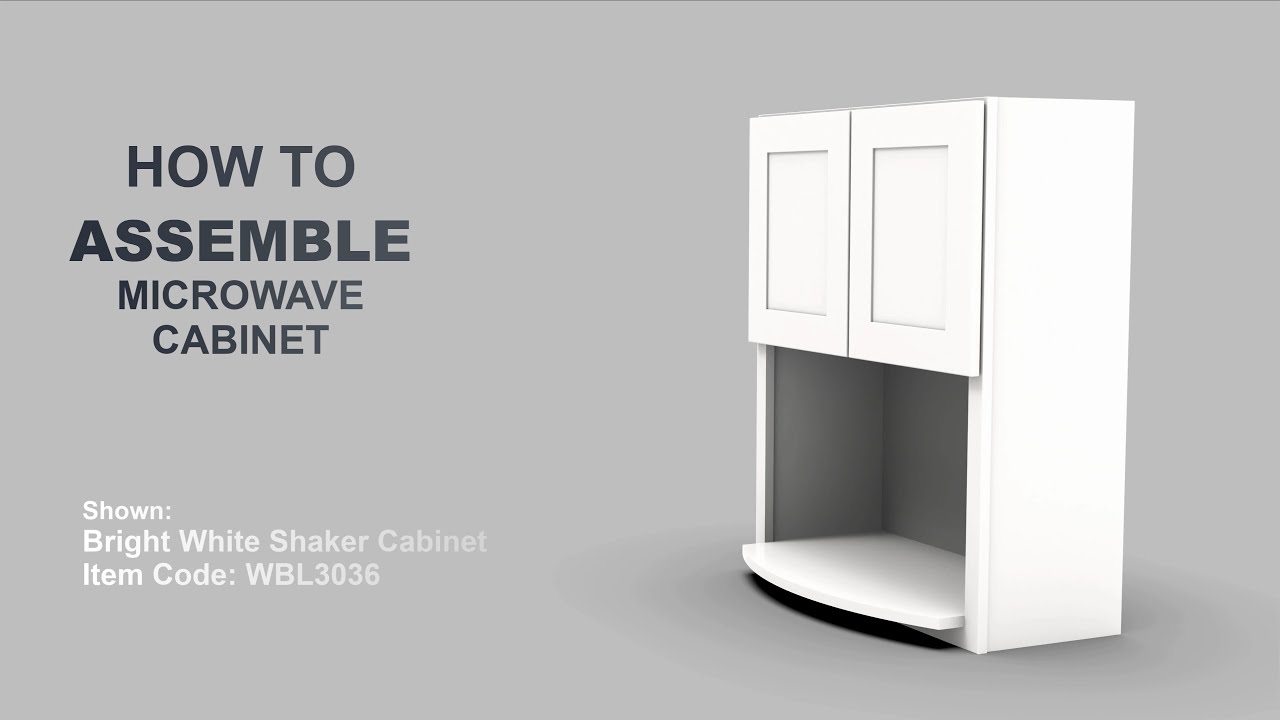 Microwave Cabinet Assembly Instruction for Luban Cabinets