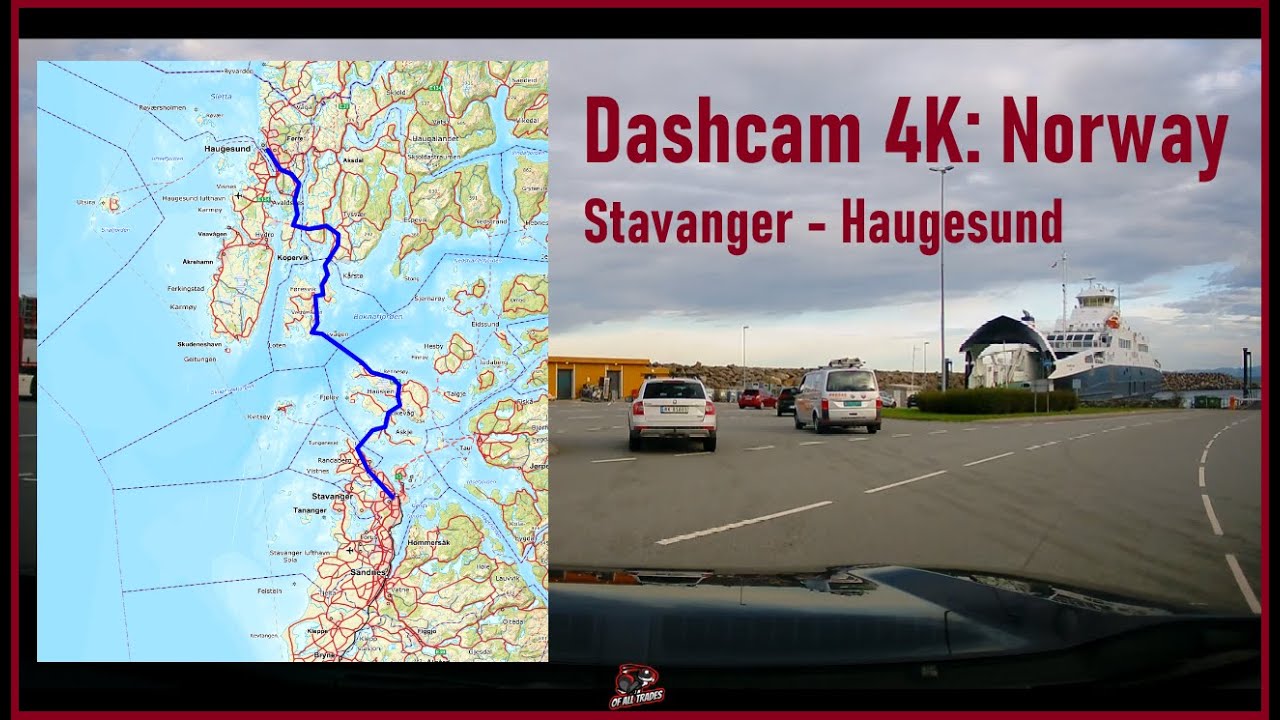 Dashcam 4K: Norway - Stavanger to Haugesund