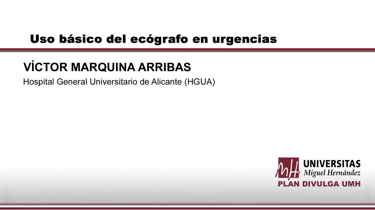 USO BÁSICO DEL ECÓGRAFO EN URGENCIAS