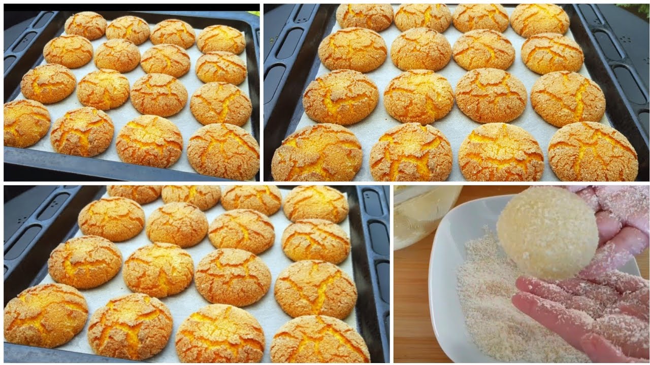 بيضة واحدة فقط وجديهم في اخر لحضة لضيوف الغفلة كيدوبو دوبان ف الفم فطائر السميد/حريشات صغار في الفرن