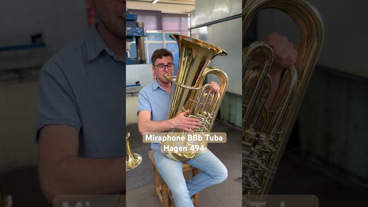 BBb Tuba from the Hagen series- model 494 in 3/4 size #mymiraphone #miraphonehagen #miraphonegermany