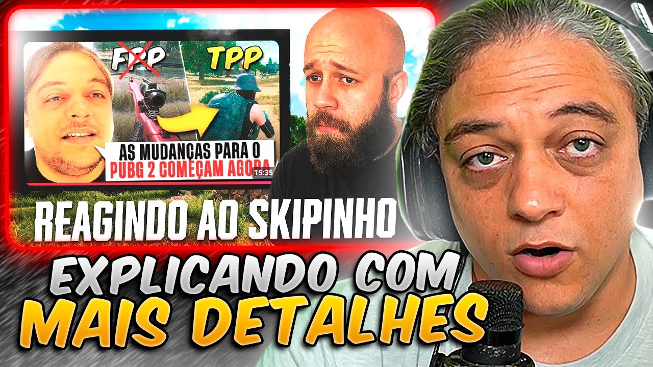 REACT do REACT - SkipNhO Respondendo o Romanov Sobre a SA&Iacute;DA do FPP do PUBG!