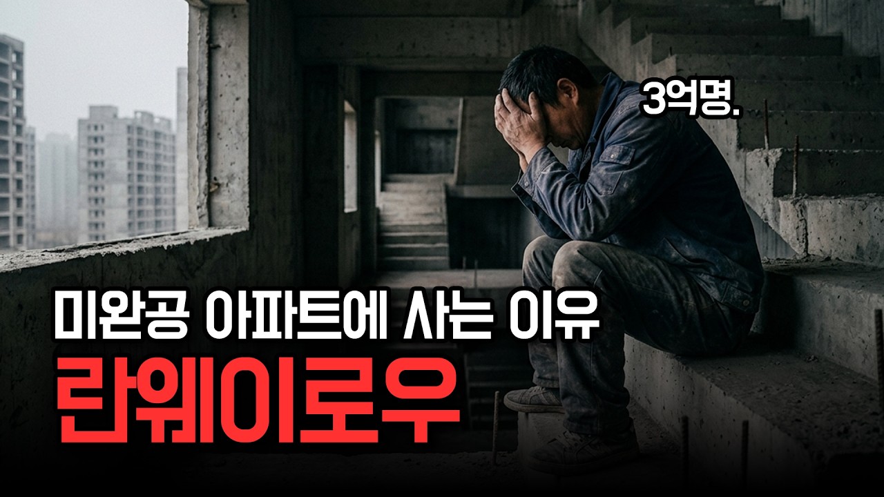 '유령 도시의 진화' 완공되지 못한 아파트에서 취사하며 버티는 삼억 명의 사람들
