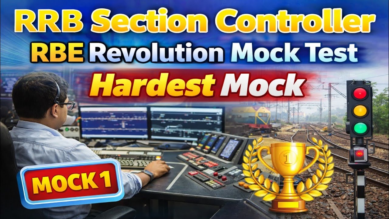 RRB Section Controller Live Mock Test | RRB Section Controller Mock 2025 | RBE Revolution