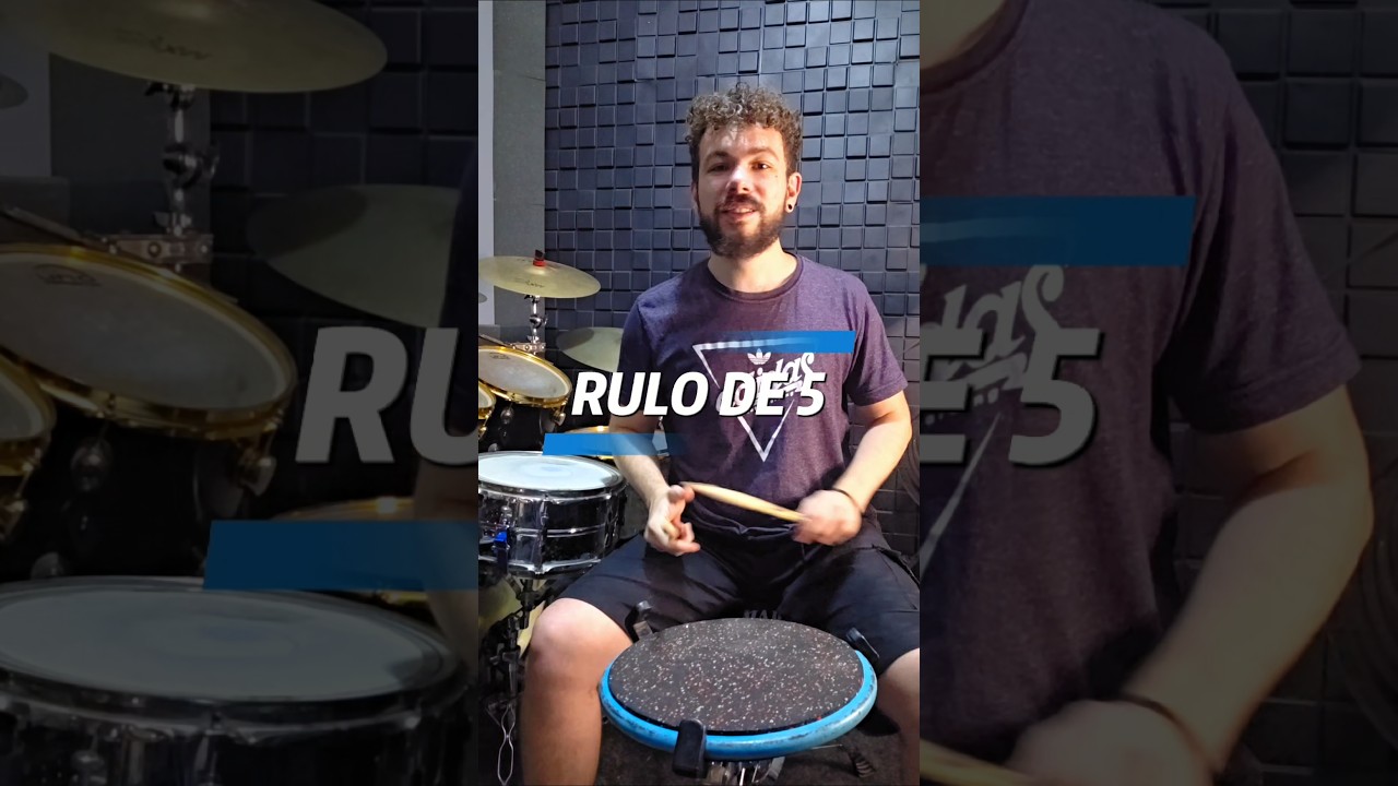 🥁 Rulos de 5 - Um dos rudimentos mais divertidos da bateria | Leia os comentários
