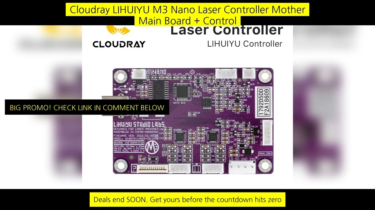 Cloudray Lihuiyu M3 Nano Laser Controller Mother Main Board + Control Panel +