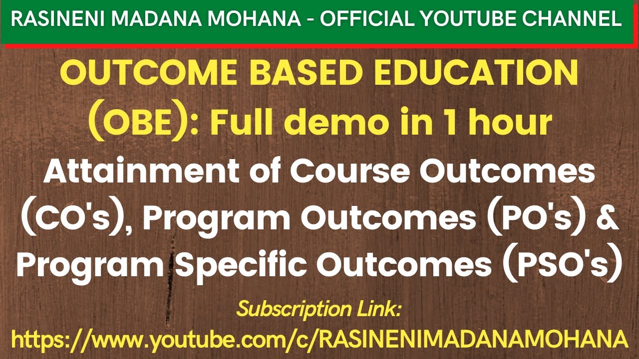 Attainment of Course Outcomes (CO's), Program Outcomes (PO's) & Program Specific Outcomes (PSO's)