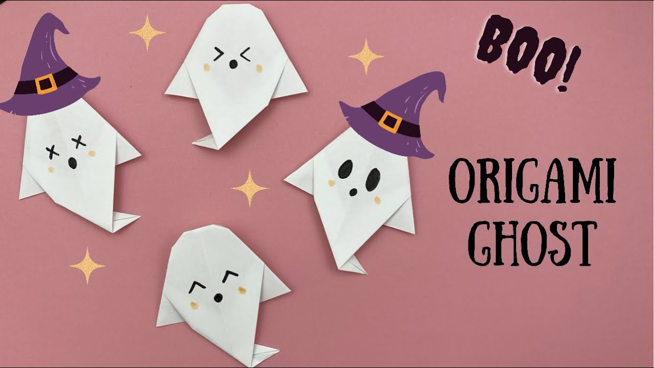 [DIY]Origami Ghost / Paper Crafts For School/ Halloween Crafts For Kids/Halloween Crafts With Paper