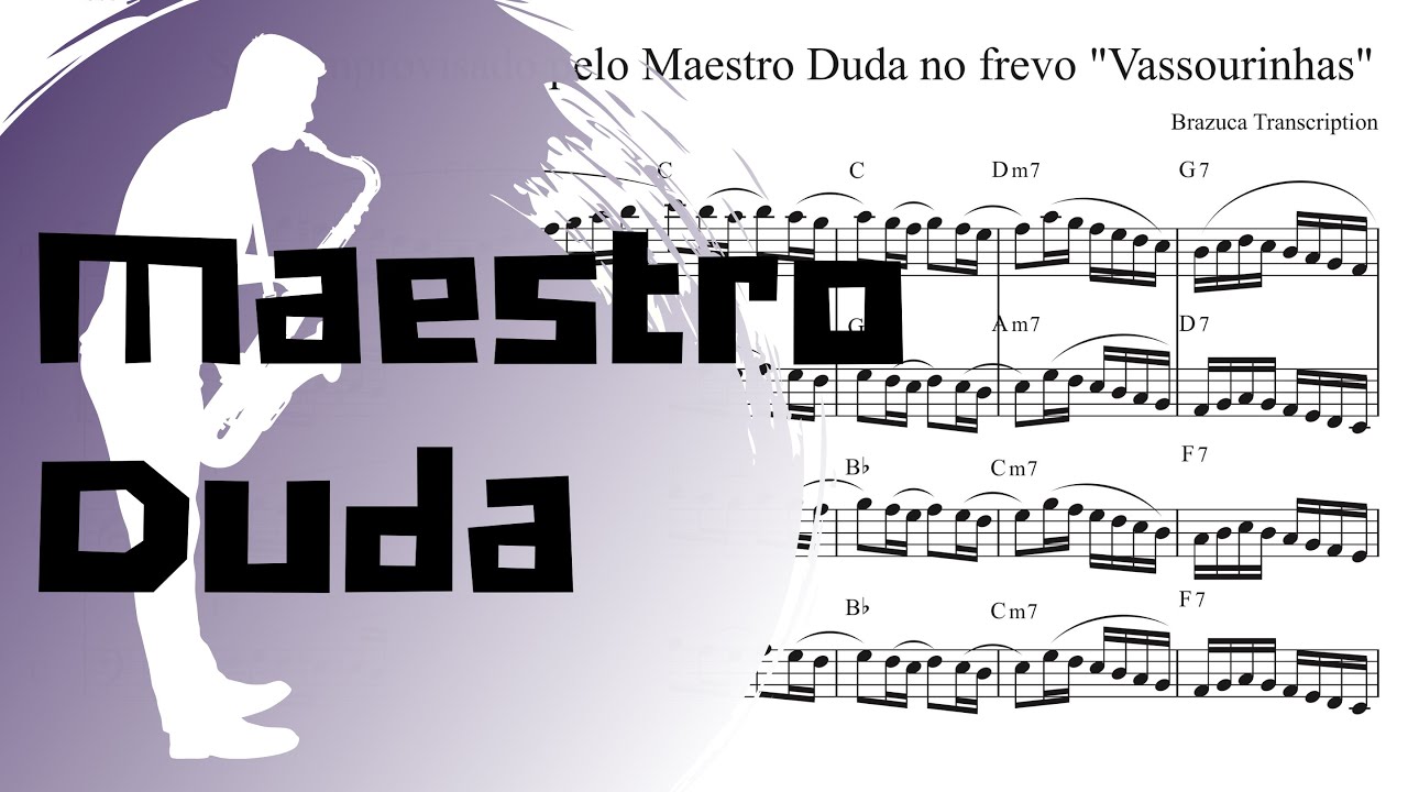 Transcrição do solo improvisado pelo Maestro Duda no frevo 