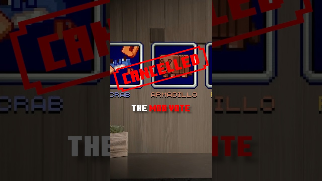 The Minecraft mob vote is CANCELLED!! #minecraft #minecraftmobvote