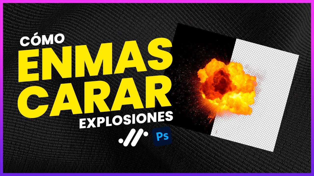 Como ELIMINAR FONDO negro en Photoshop | Explosiones