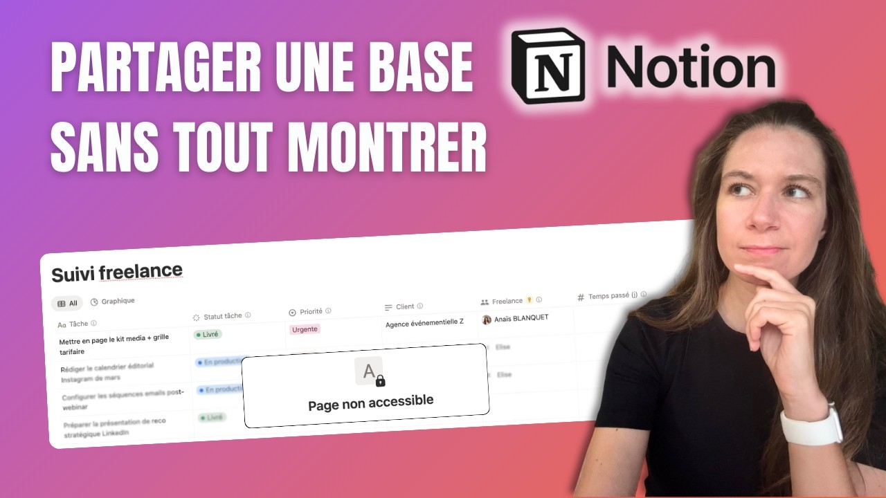 Notion : permissions sur les bases de données (donner accès à une partie seulement !)