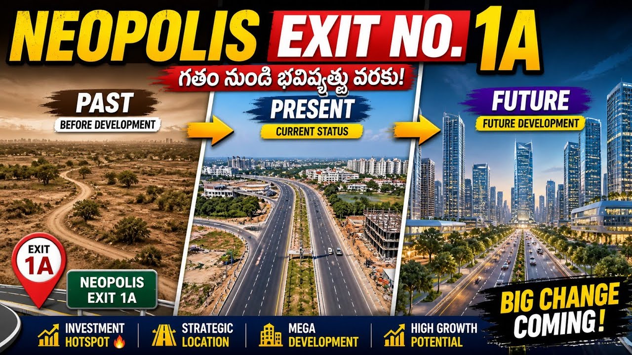Orr Exit 1A neopils Hyderabad | kokapet & Financial District Growth | Airport Connectivity | Invest