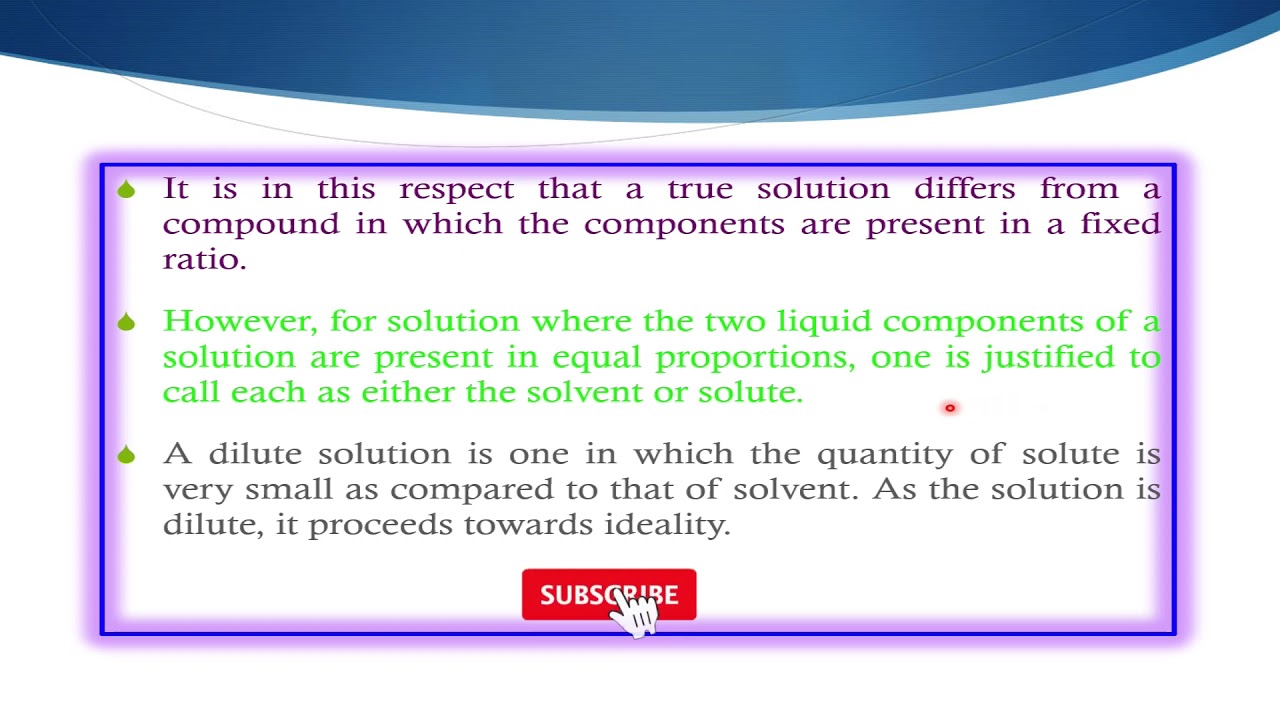 Solutions, Introduction, Types of Solutions, Henry's law  (Urdu/Hindi/English)