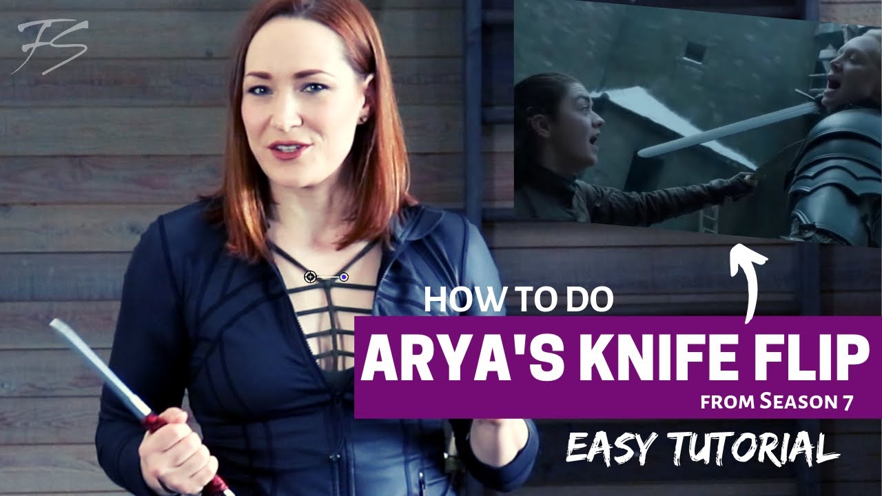 HOW TO DO ARYA STARK'S KNIFE FLIP (SEASON 7) - Easy Tutorial