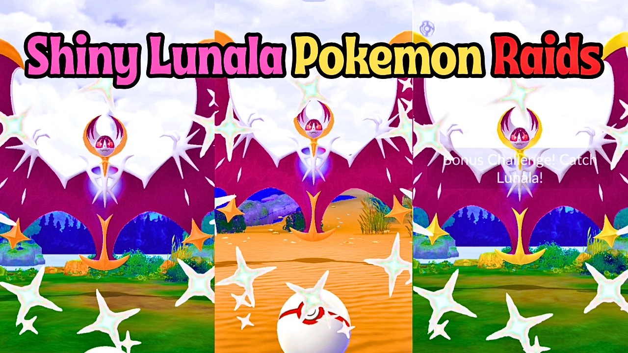 Hunting SHINY LUNALA in Pok&eacute;mon GO!