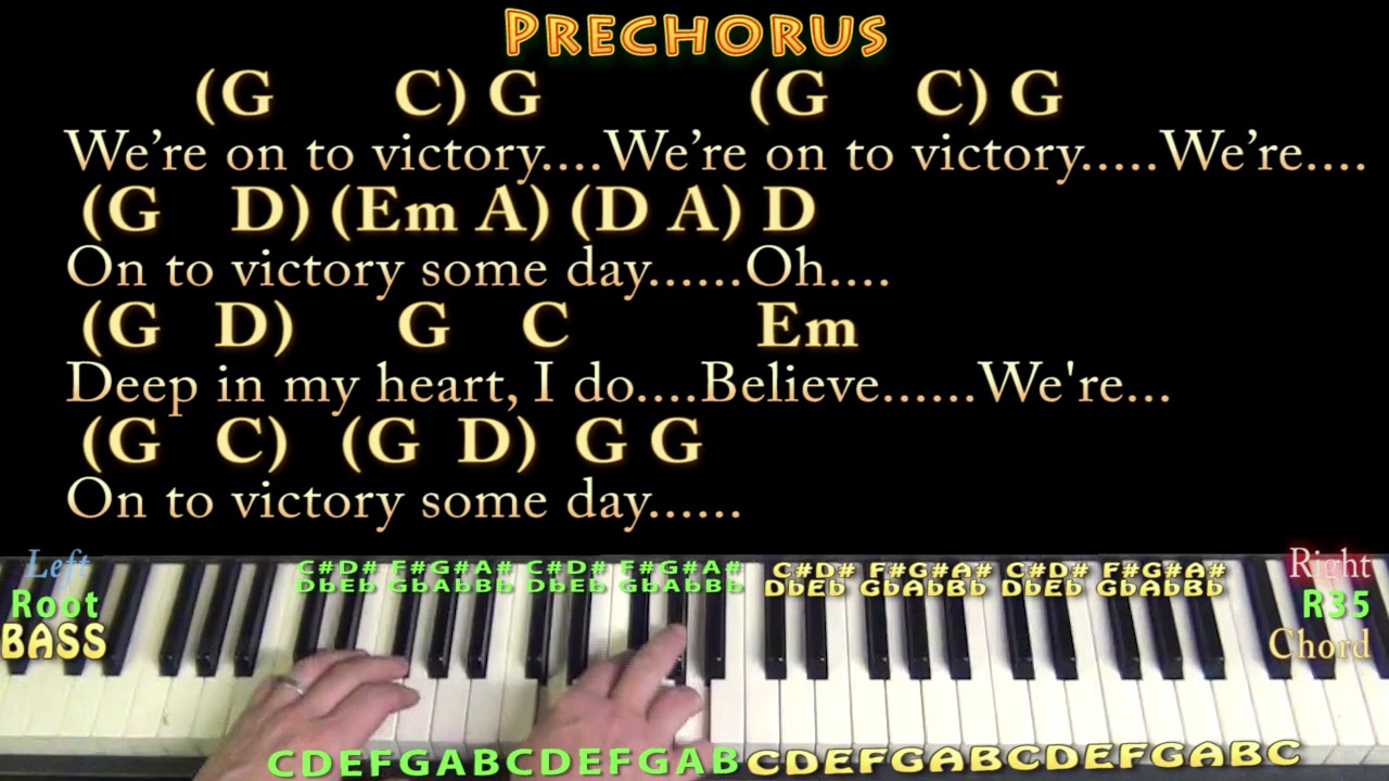 We Shall Overcome (HYMN) Piano Cover Lesson in G with Chords/Lyrics