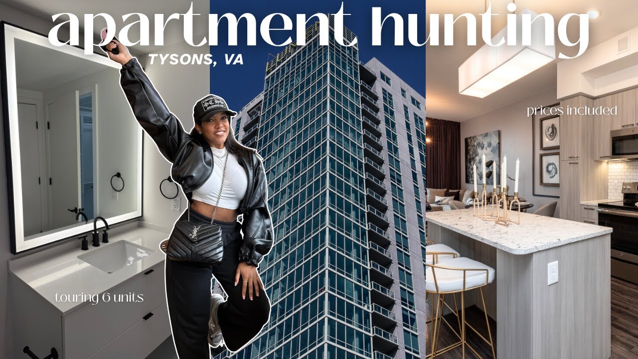 APARTMENT HUNTING IN TYSONS VA | touring 6 units with names and rent prices included! | TayyLiz
