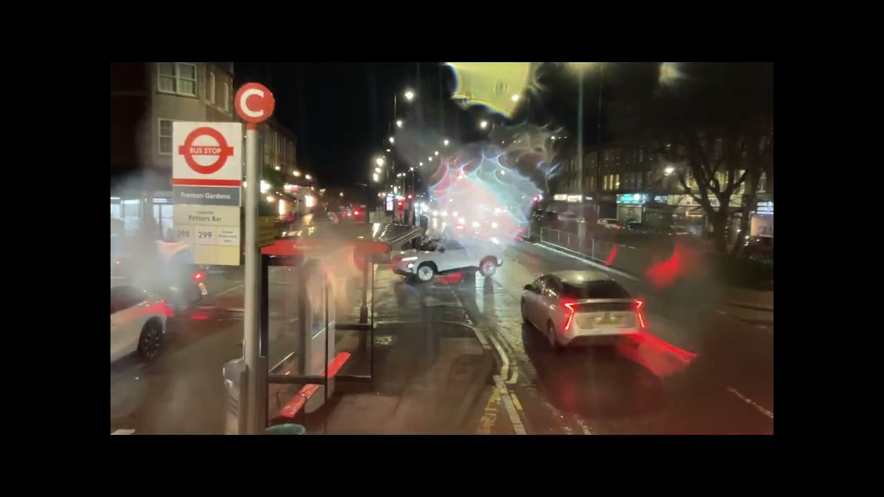UNO FULL ROUTE VISUAL |London bus route 298 - Arnos Grove to Potters Bar