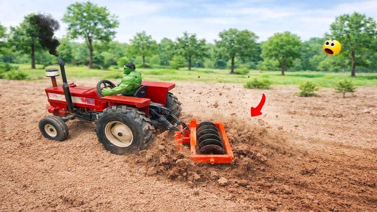 Top The Most Creative Science Project | Mini Tractor Is Plowing In Mud 
