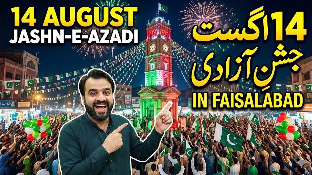14 August Jashn e Azadi in Faisalabad