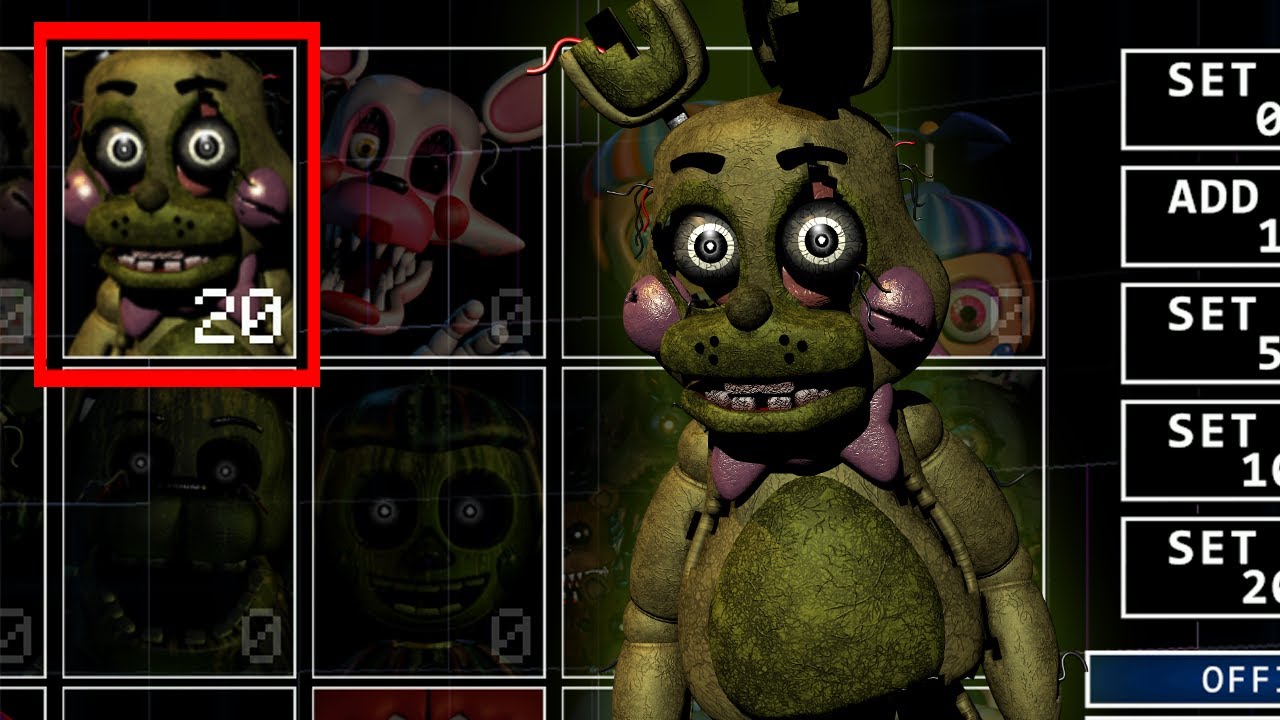 Toy Bonnie в стиле Springtrap! Toy Bonnie Trap! #2 (UCN Мод)
